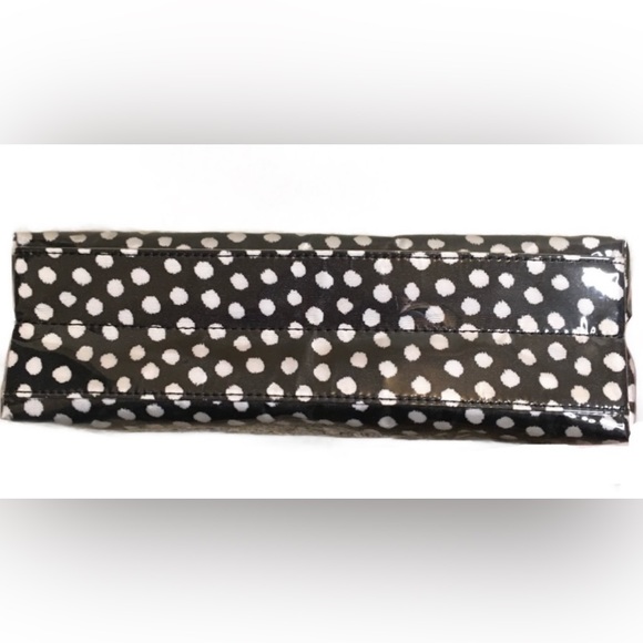 Kate Spade Makeup Travel Case 2 clear zipper compartments folds blue w… - Picture 7 of 16